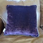 Lavender House Aubergine Grey Velvet Cushion