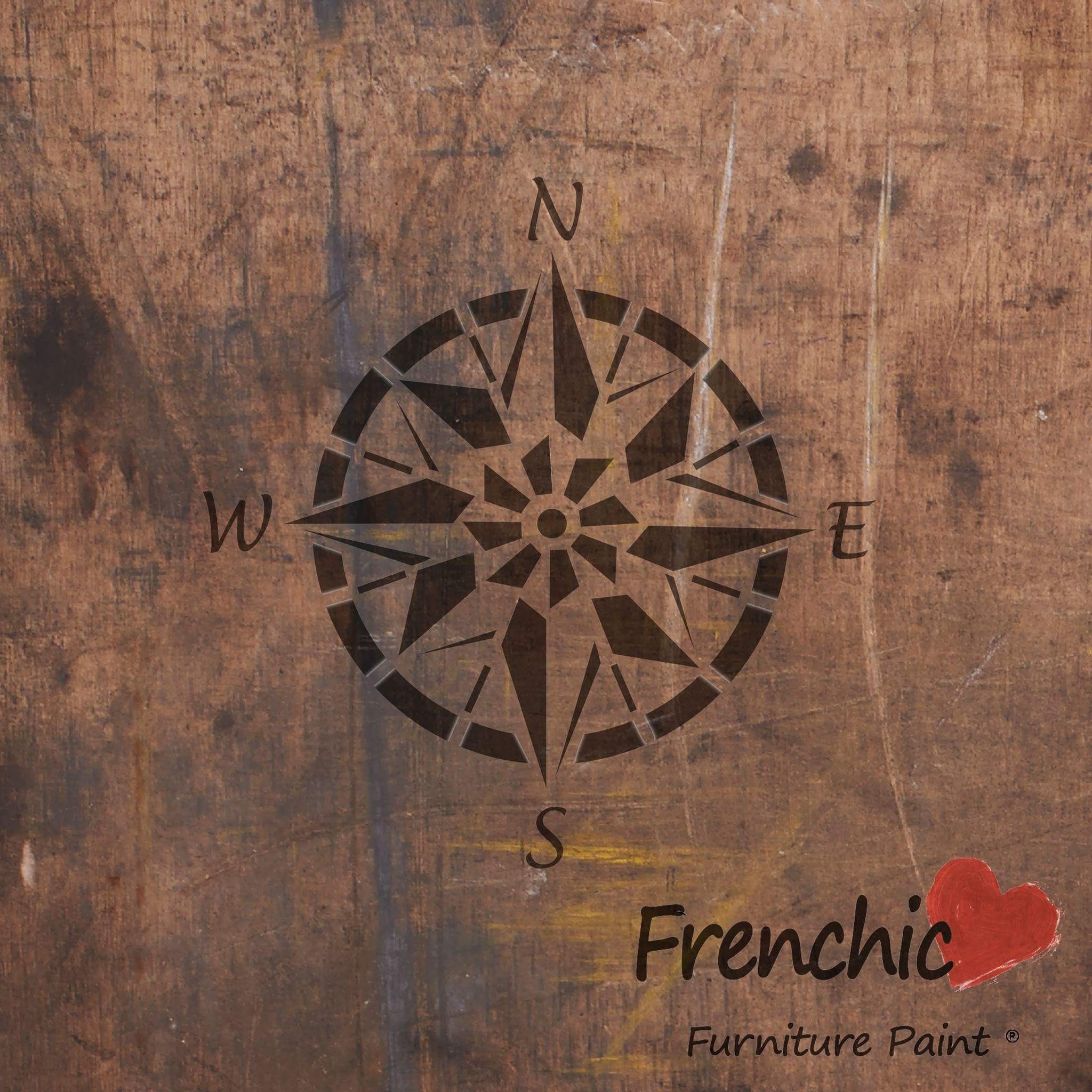 Frenchic Wall Stencils Compass Point Style Lavender House